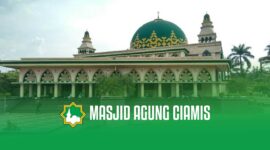 Masjid Agung Ciamis tampak dari halaman depan.